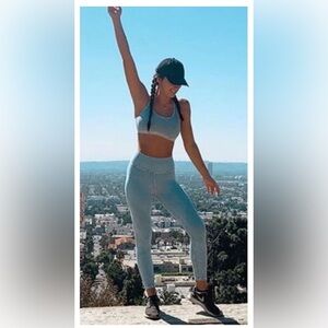 NUX Shapeshifter High Rise Legging Medium 7/8 limited Edition color Sky Blue